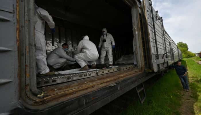 Un tren frigorific plin cu cadavre de soldați ruși omorâți în Ucraina, lăsat în urmă de armata lui Putin