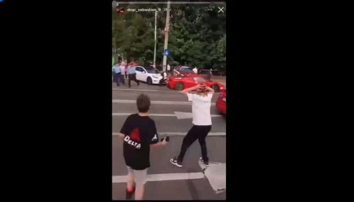 VIDEO. Accident auto la competiția Trofeul Ploiești pe Bulevard