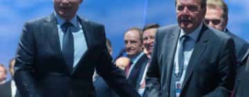 Fostul cancelar german Gerhard Schroeder s-a întâlnit cu Putin la Moscova 