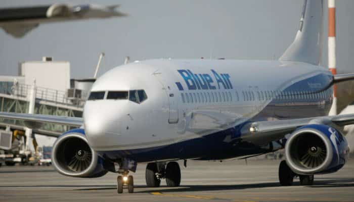 ANAF a pus sechestru pe un avion deținut de Blue Air