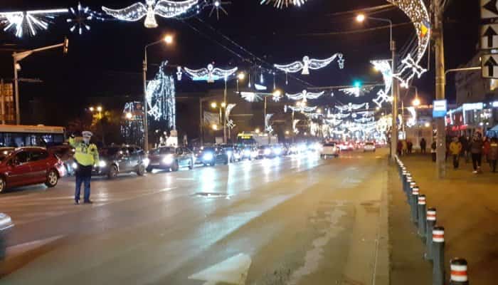 Restricţii de trafic în Ploieşti, pentru spectacolul pirotehnic din noaptea de Revelion