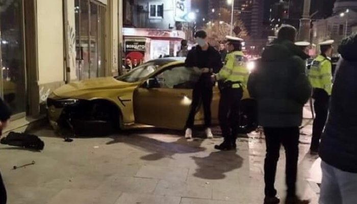 politist accident bmw