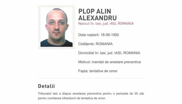 Pistolarul din Iași a fost prins în Republica Moldova
