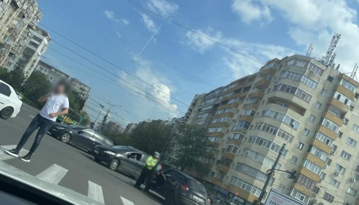 accident intersecție nord