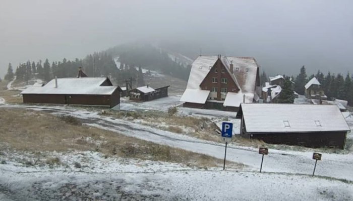 Au venit primele ninsori în zonele înalte din Harghita