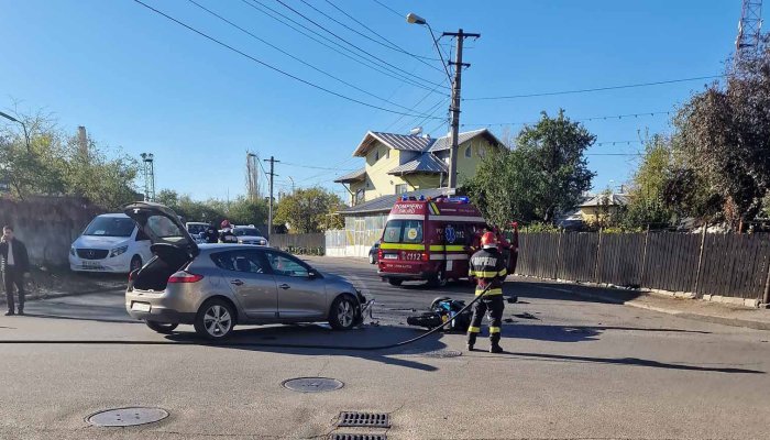 accident Ploiești motociclist