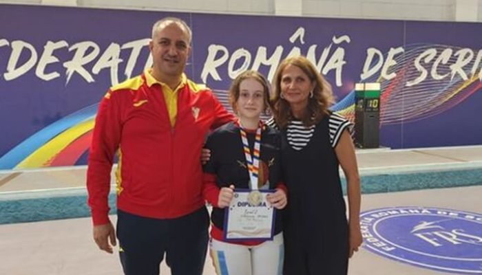 vicecampioană națională U13 la floretă