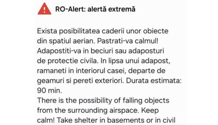 ro-alert constanta drona