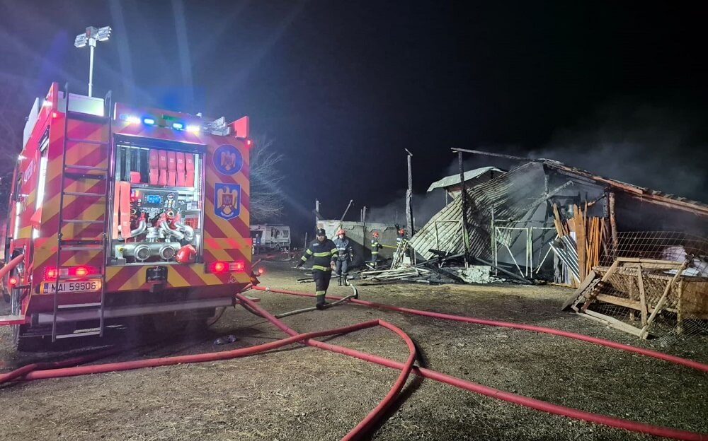 incendiu stana balta doamnei