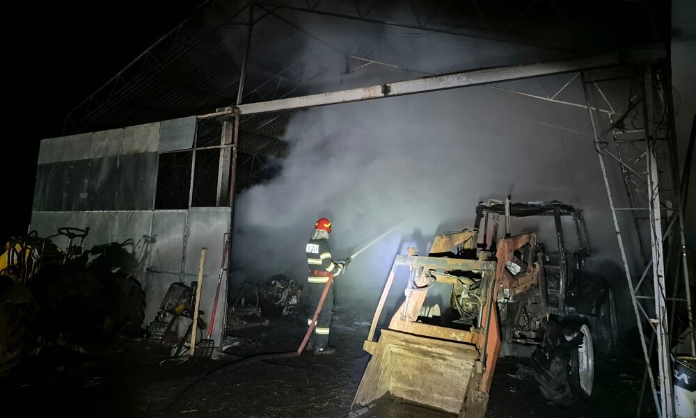 incendiu stana balta doamnei