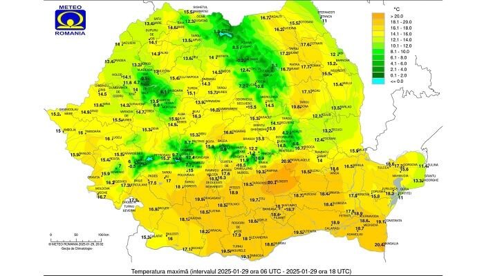 record temperaturi