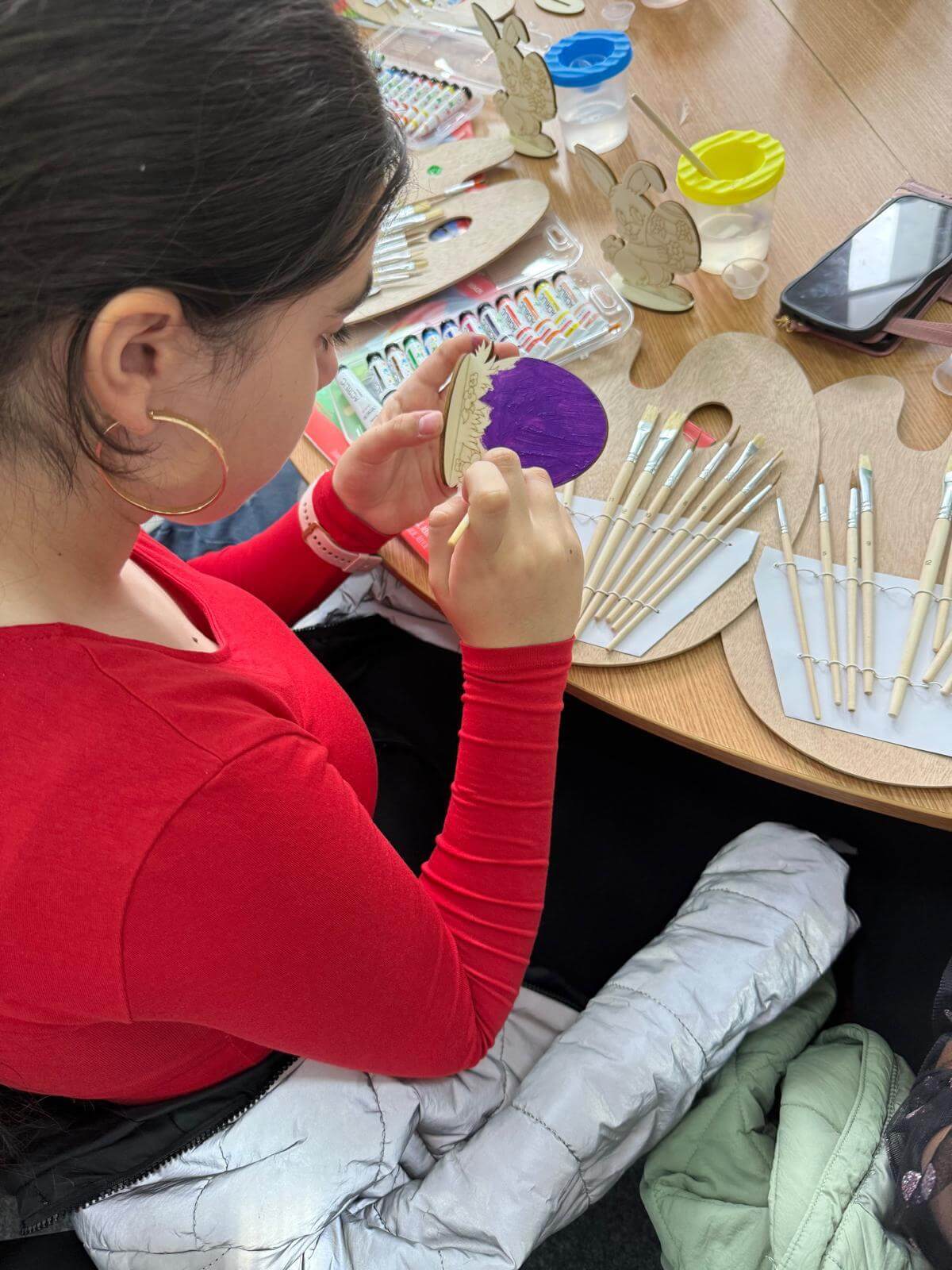 elevi florești atelier pictură