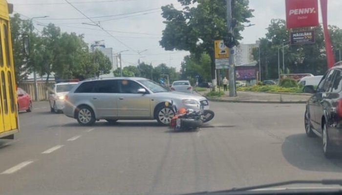 accident motociclist soseaua vestului