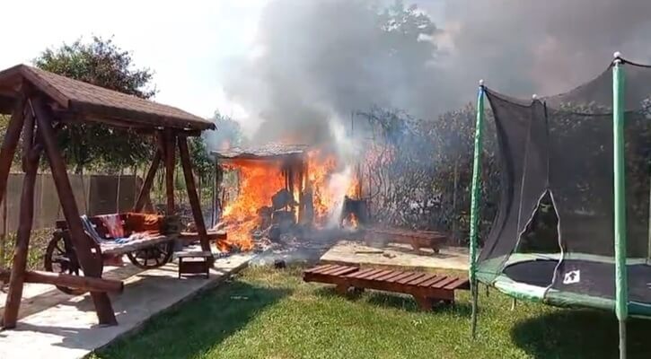pompier intervenție incendiu drajna