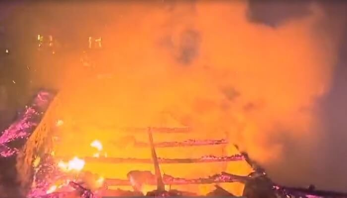 incendiu carbonizat