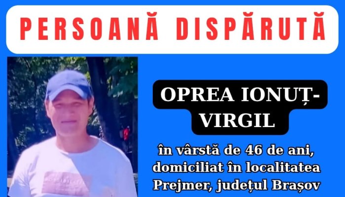 bărbat dispărut