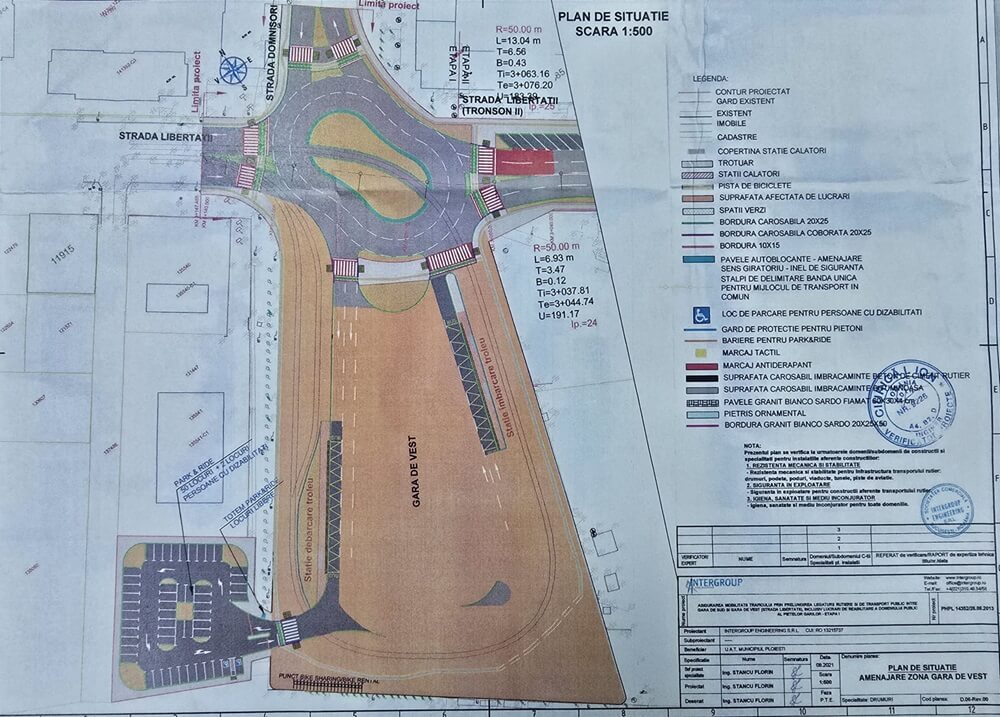 refacerea piețelor din fața Gării de Sud și a Gării de Vest