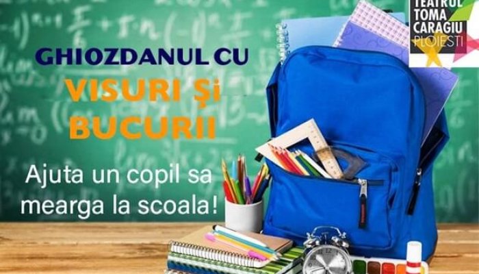 ghiozdan campanie teatrul toma caragiu