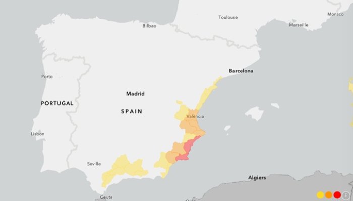 mae alertă spania inundații