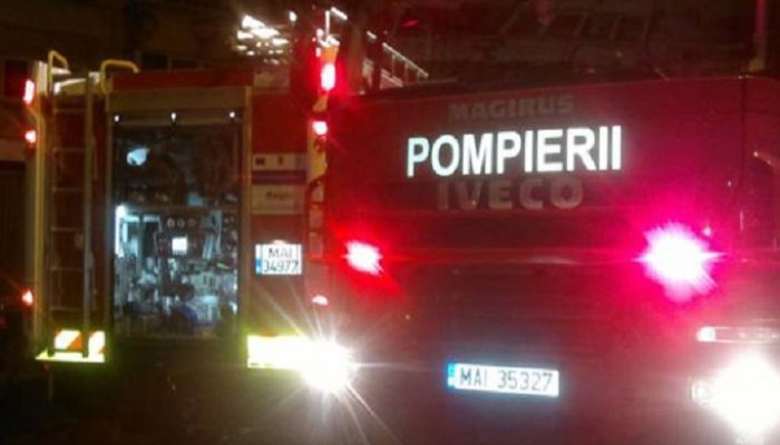 incendiu magazin săhăteni