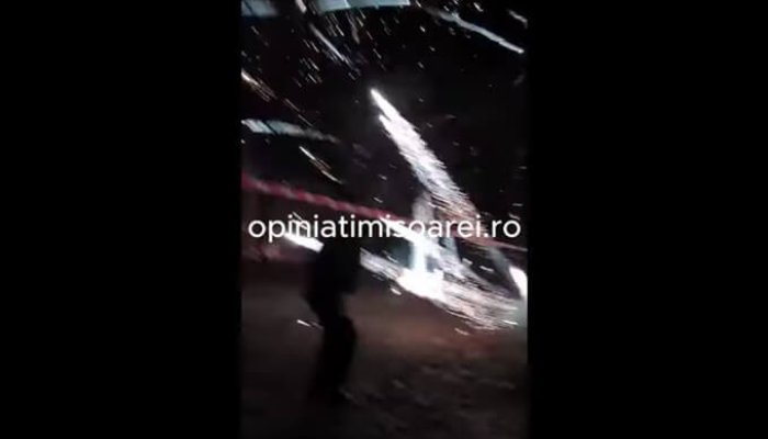 artificii revelion incident timișoara