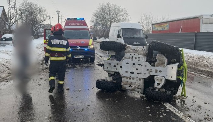 accident atv albești
