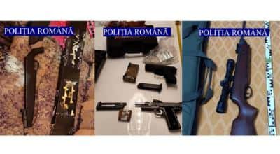 Peste 100 de arme ridicate de polițiști la percheziții organizate, joi, în majoritatea județelor