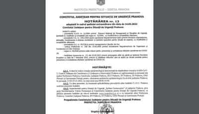 Sindicaliștii din Poliție cer revocarea prefectului de Prahova pentru că i-ar fi pus “ilegal” pe polițiști să facă anchete epidemiologice. SNPPC: 