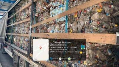 Transport de 22 de tone de deşeuri oprit la Călăraşi