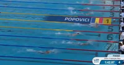 VIDEO David Popovici a obținut aurul, cu un nou record, în finala de la 200 m liber