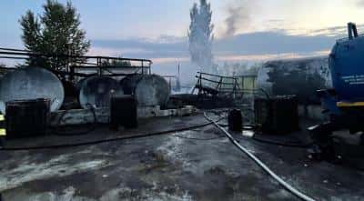 FOTO 📸 O habă cu 30 de tone de reziduuri petroliere a luat foc la Albești
