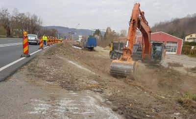 FOTO 📸 Lucrări de lărgire a DN1, în zona localității Cornu